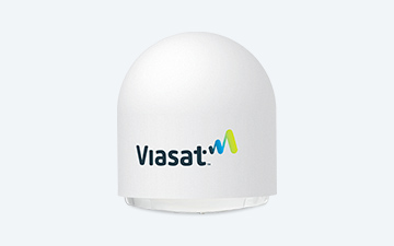 Product shot of the the Viasat Global Maritime Terminal
