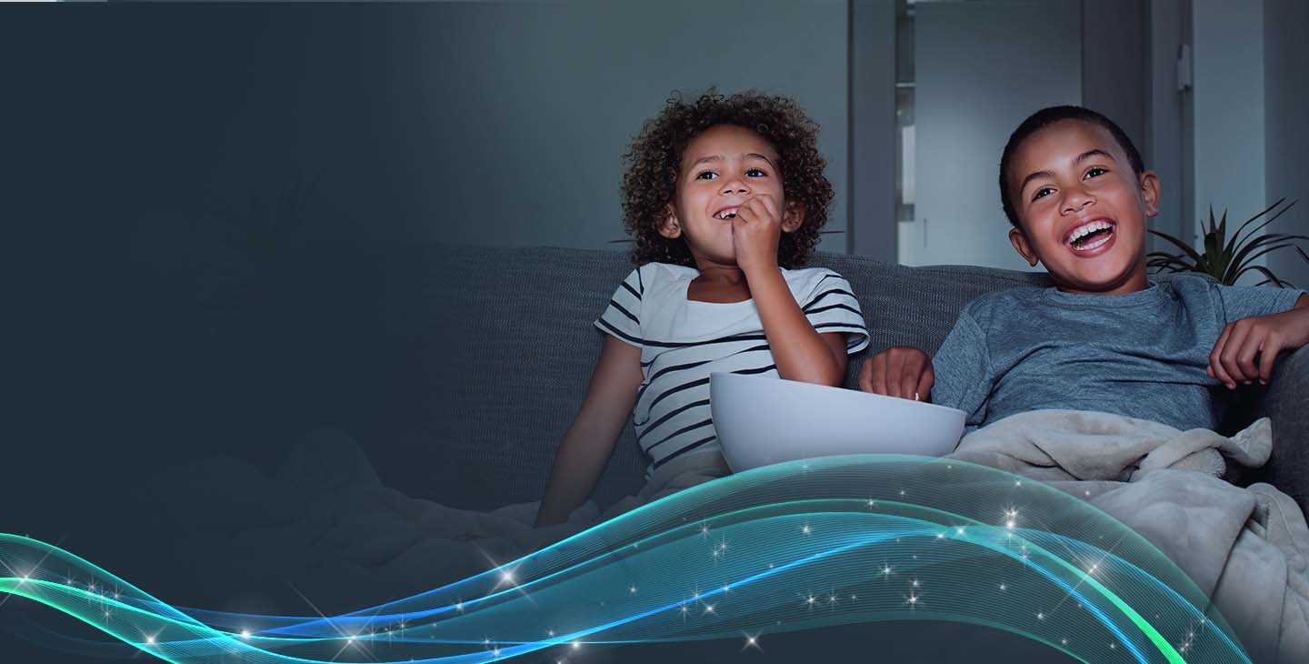 Kids watching their favorite shows on Disney+ data-free with Viasat Stream